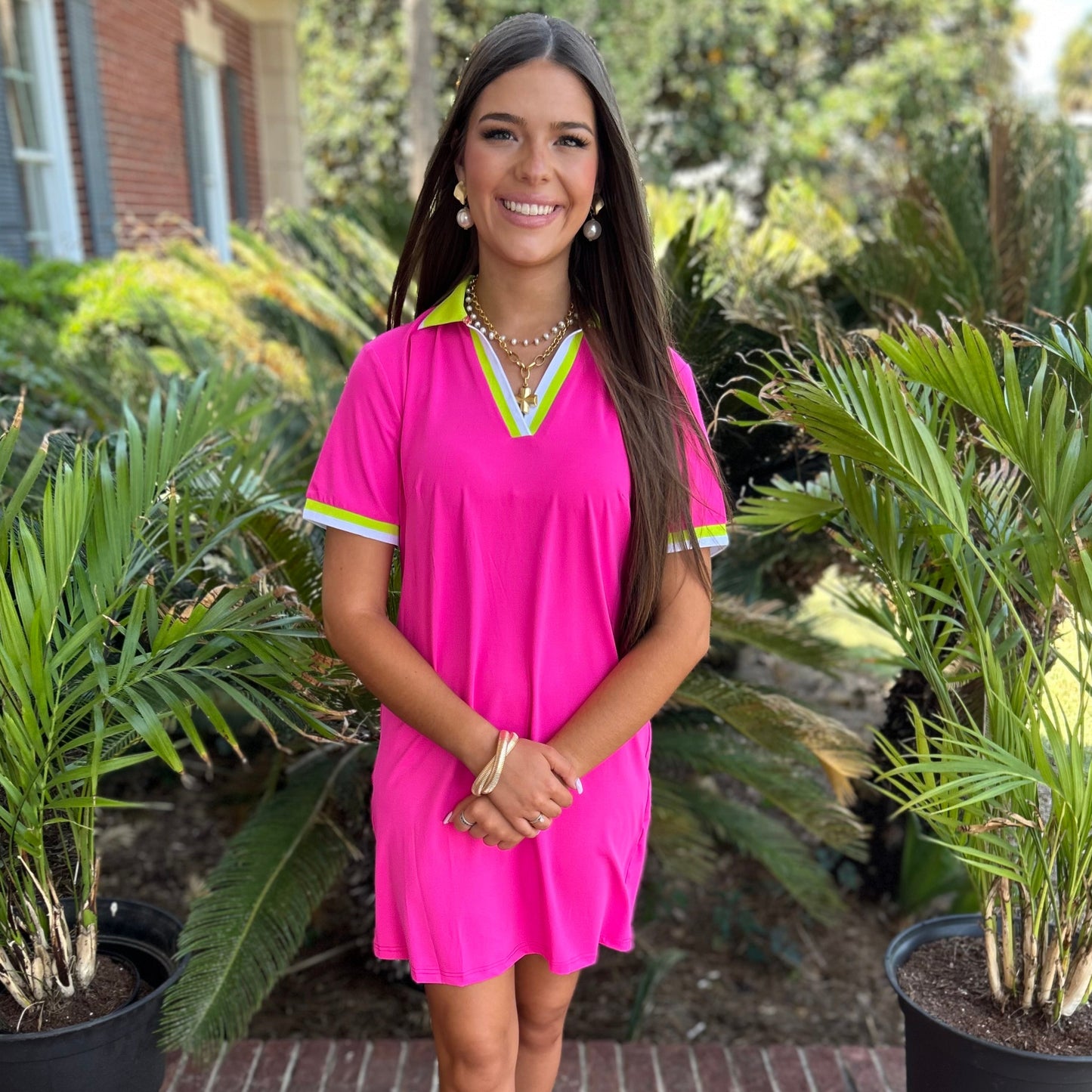 Ashlyn Dress | Hot Pink