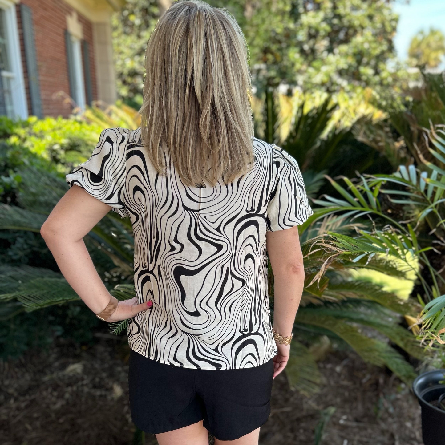 Zara Top | Zebra Print