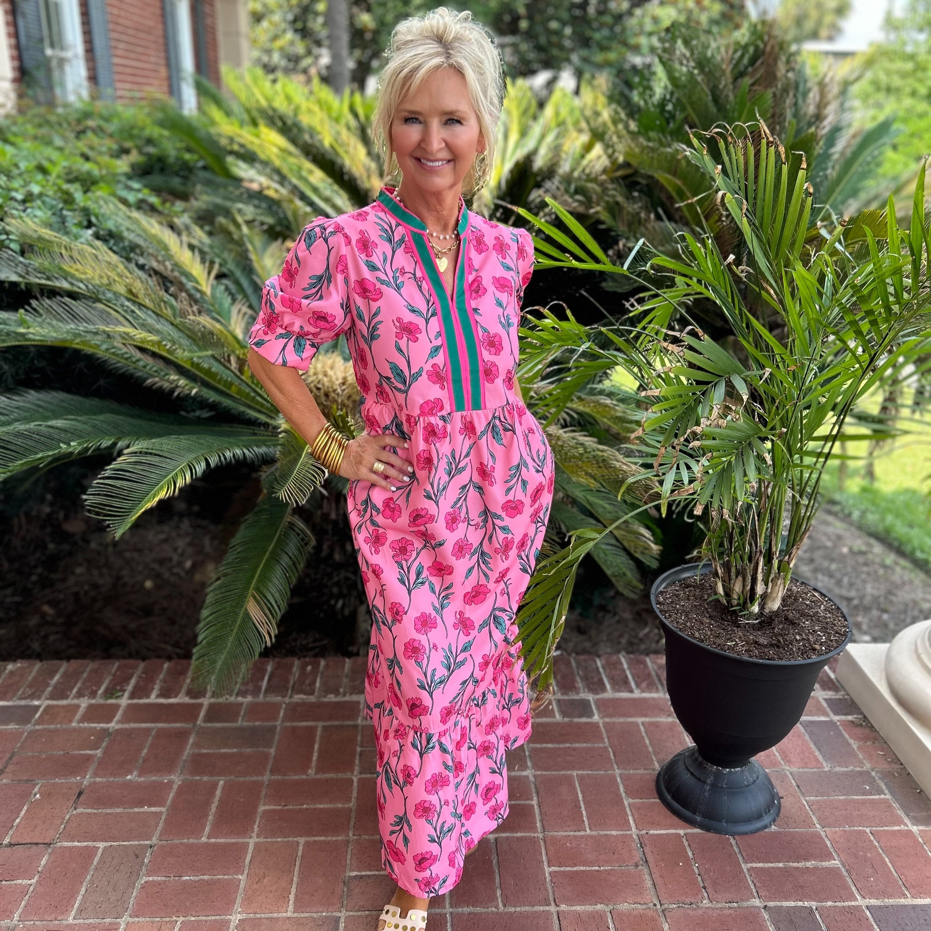 Brooklyn Floral Dress | Pink – Angela James Lifestyle Boutique, LLC