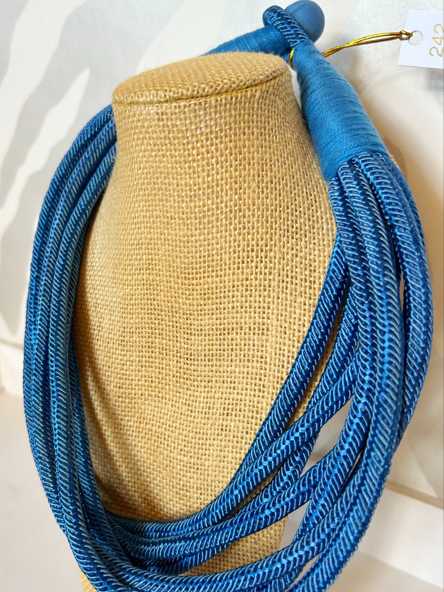 Rope Statement Necklace | Royal Blue