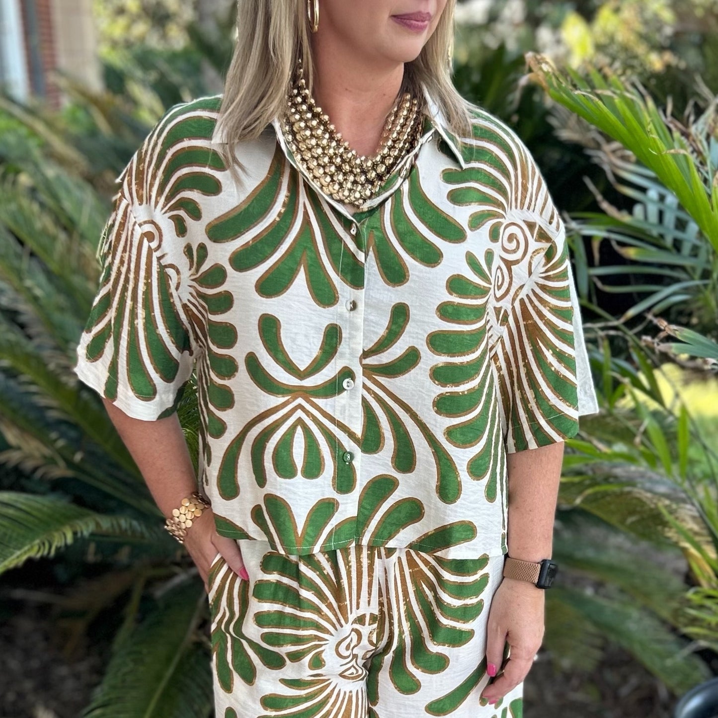 Raya Top & Bottom Set | Green