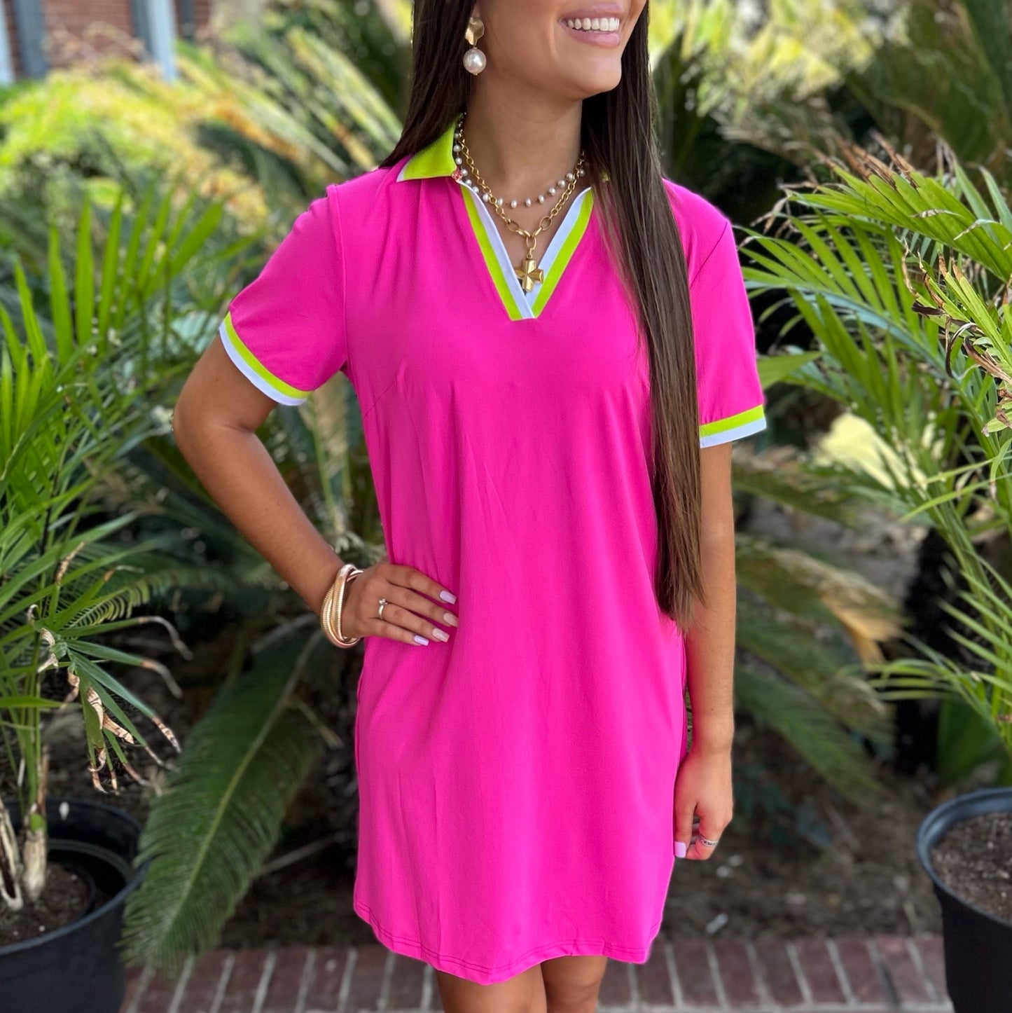 Ashlyn Dress | Hot Pink