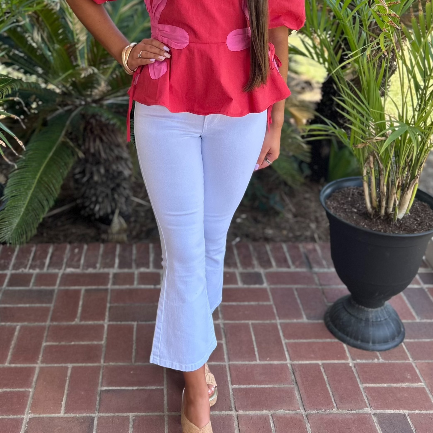 Lola Denim Pants | Optic White