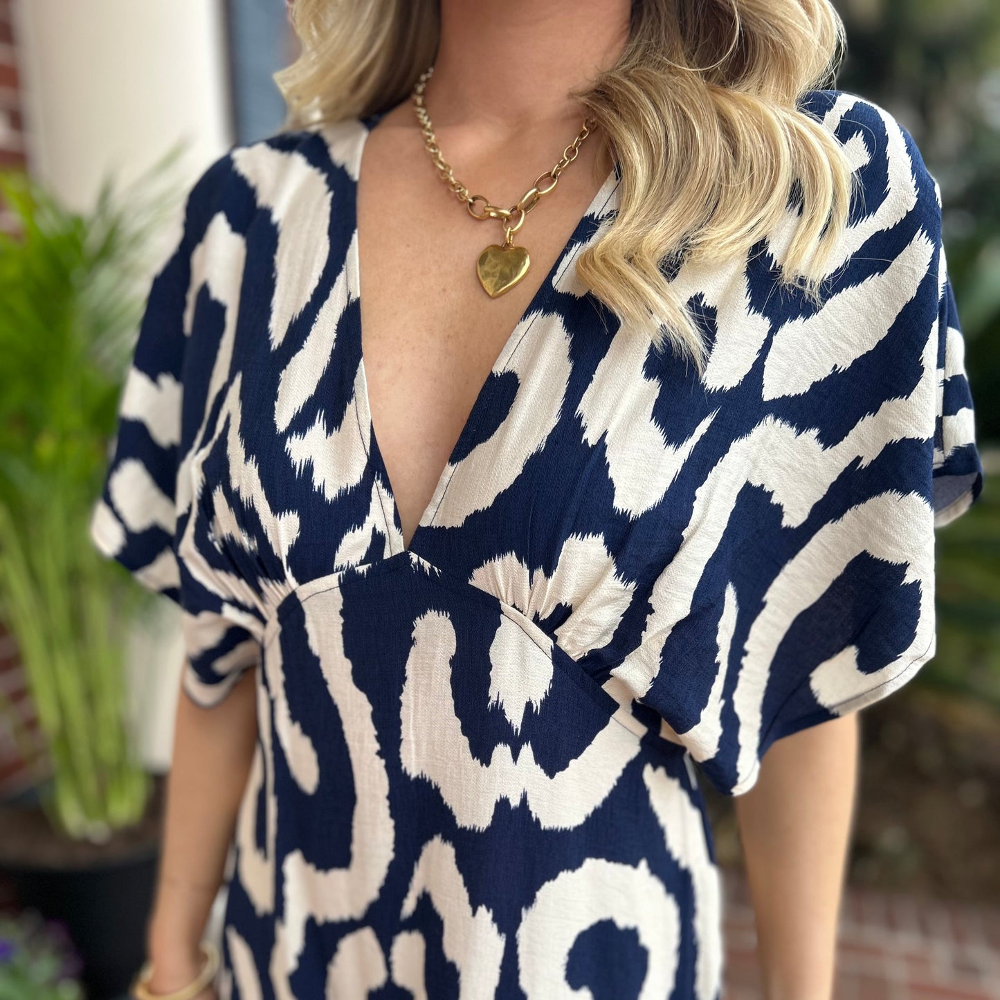 Belinda Maxi Dress | Navy Print
