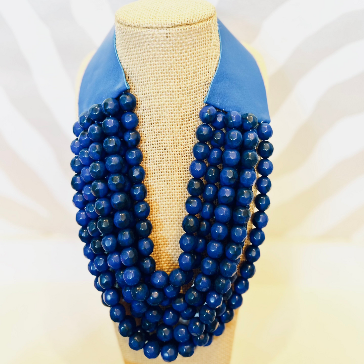 Beaded Beauty Necklace | Royal Blue