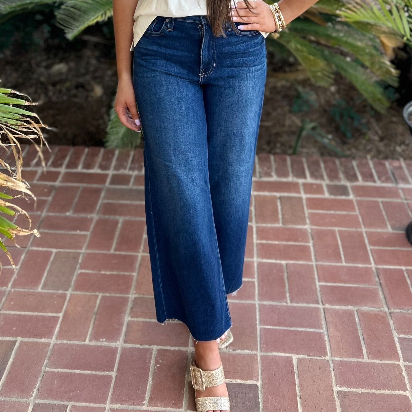 Presley Wide Leg Denim | Dark Wash