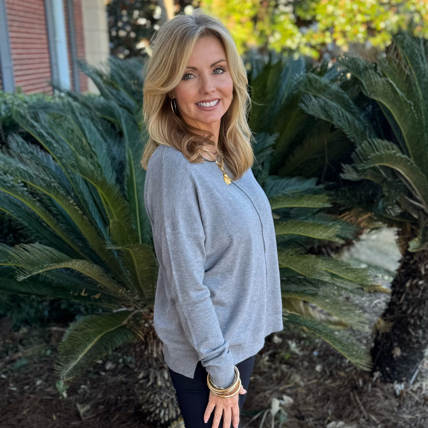 Camry Sweater | Heather Grey