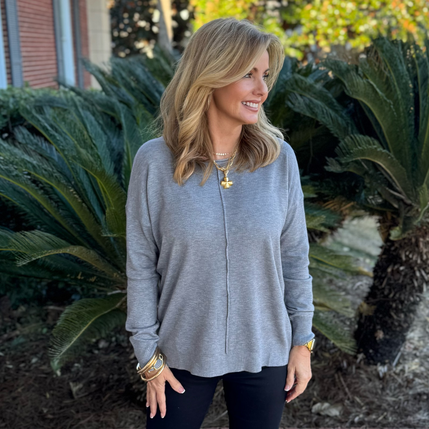 Camry Sweater | Heather Grey