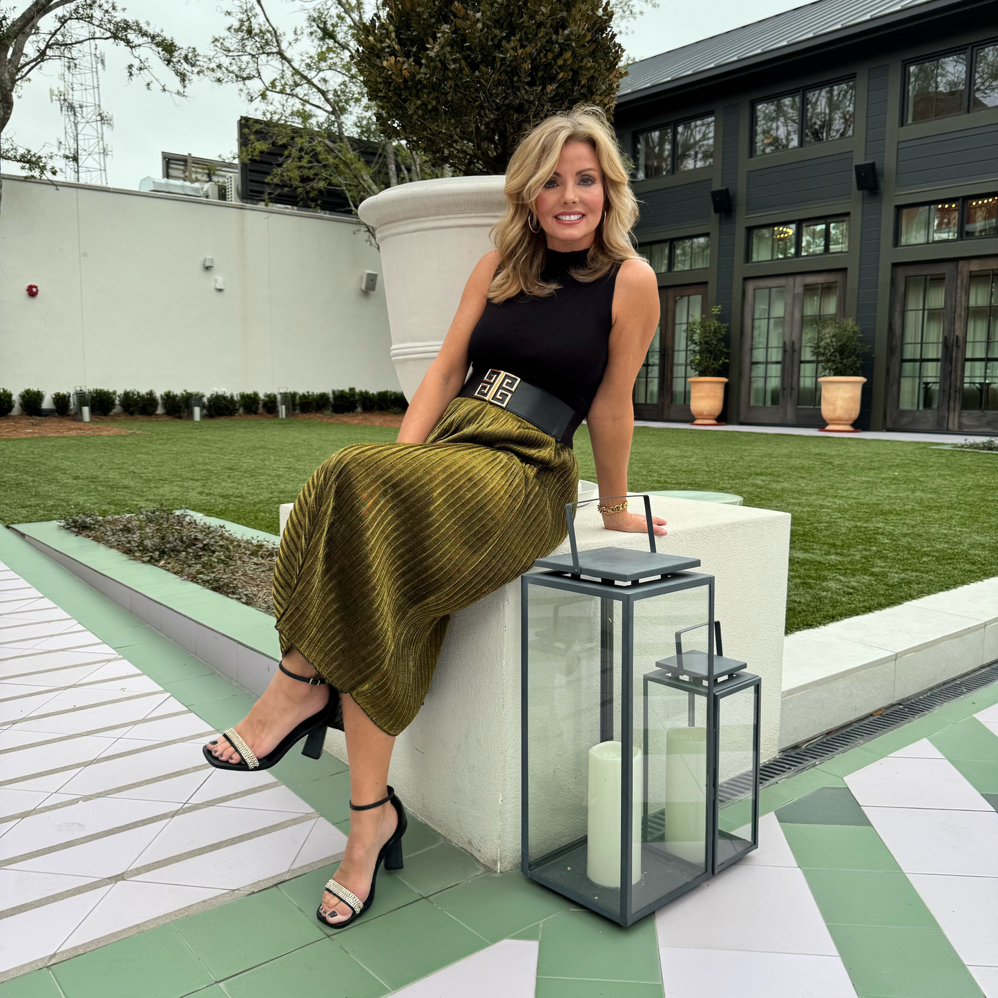 Carrington Skirt | Gold