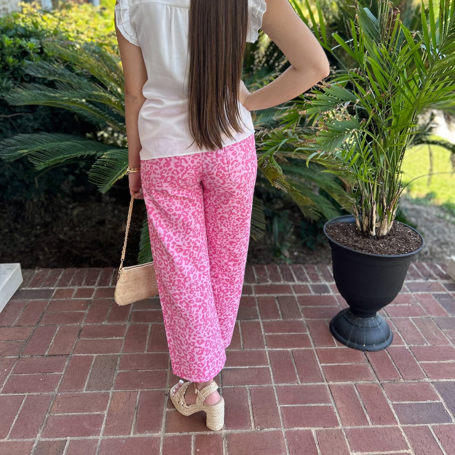 Kendra Pants | Pink Leopard
