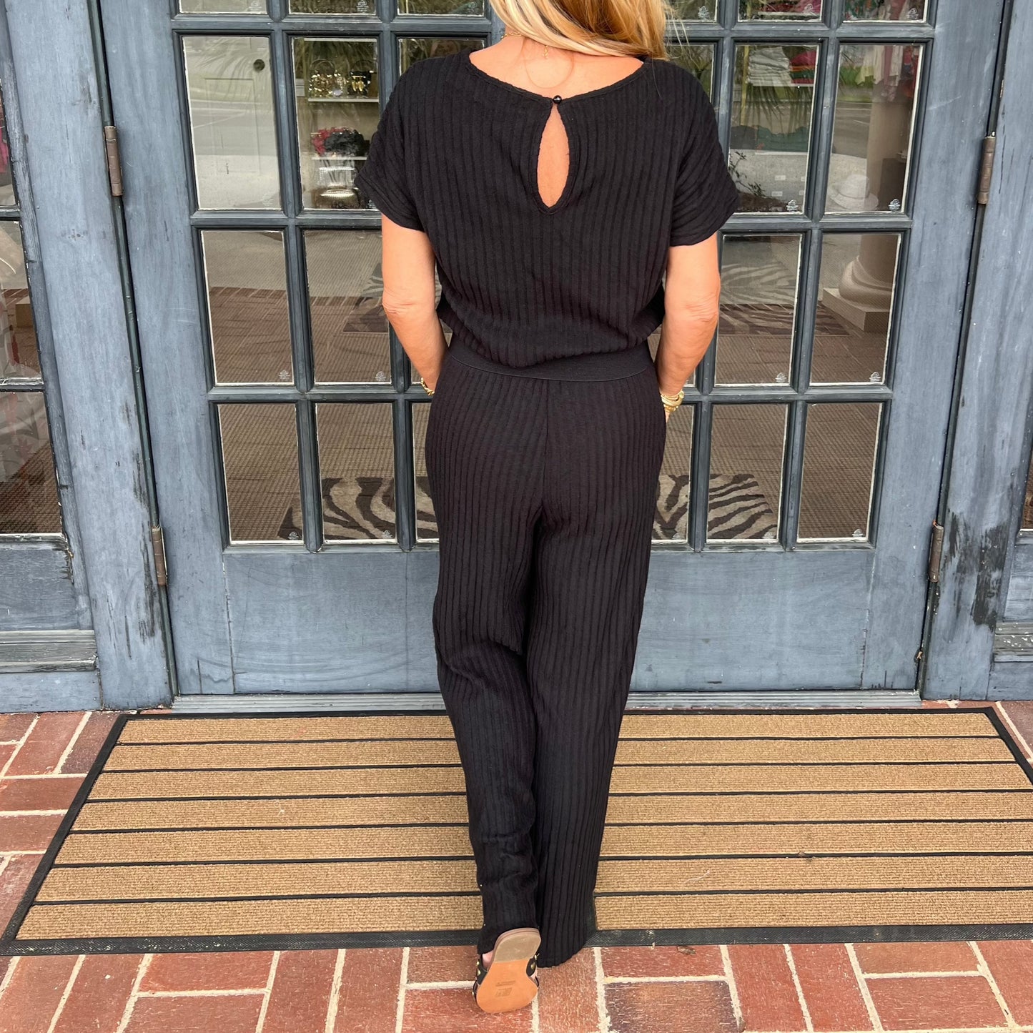 Daphne Disco Jumpsuit | Black