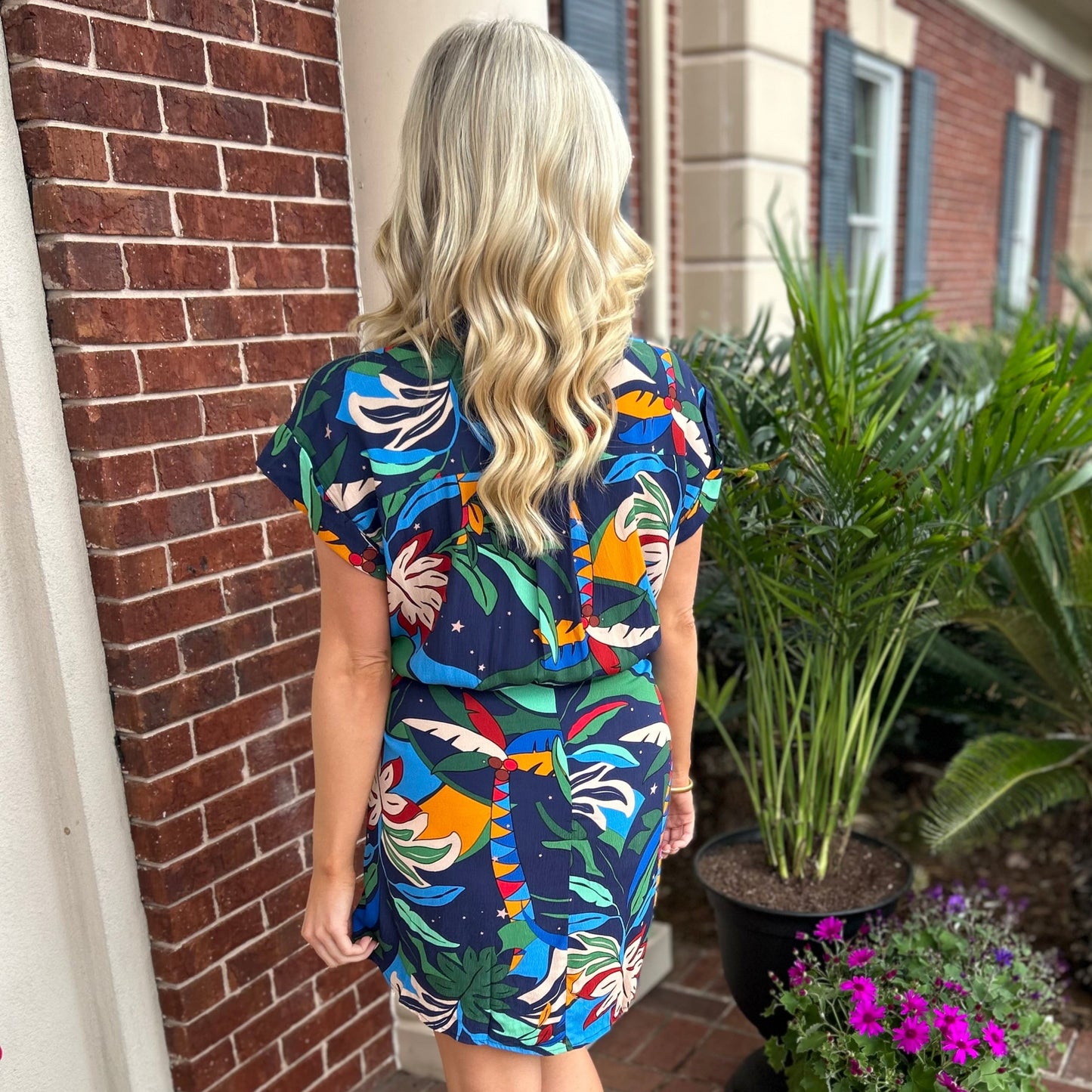 Chloe Wrap Dress | Blue