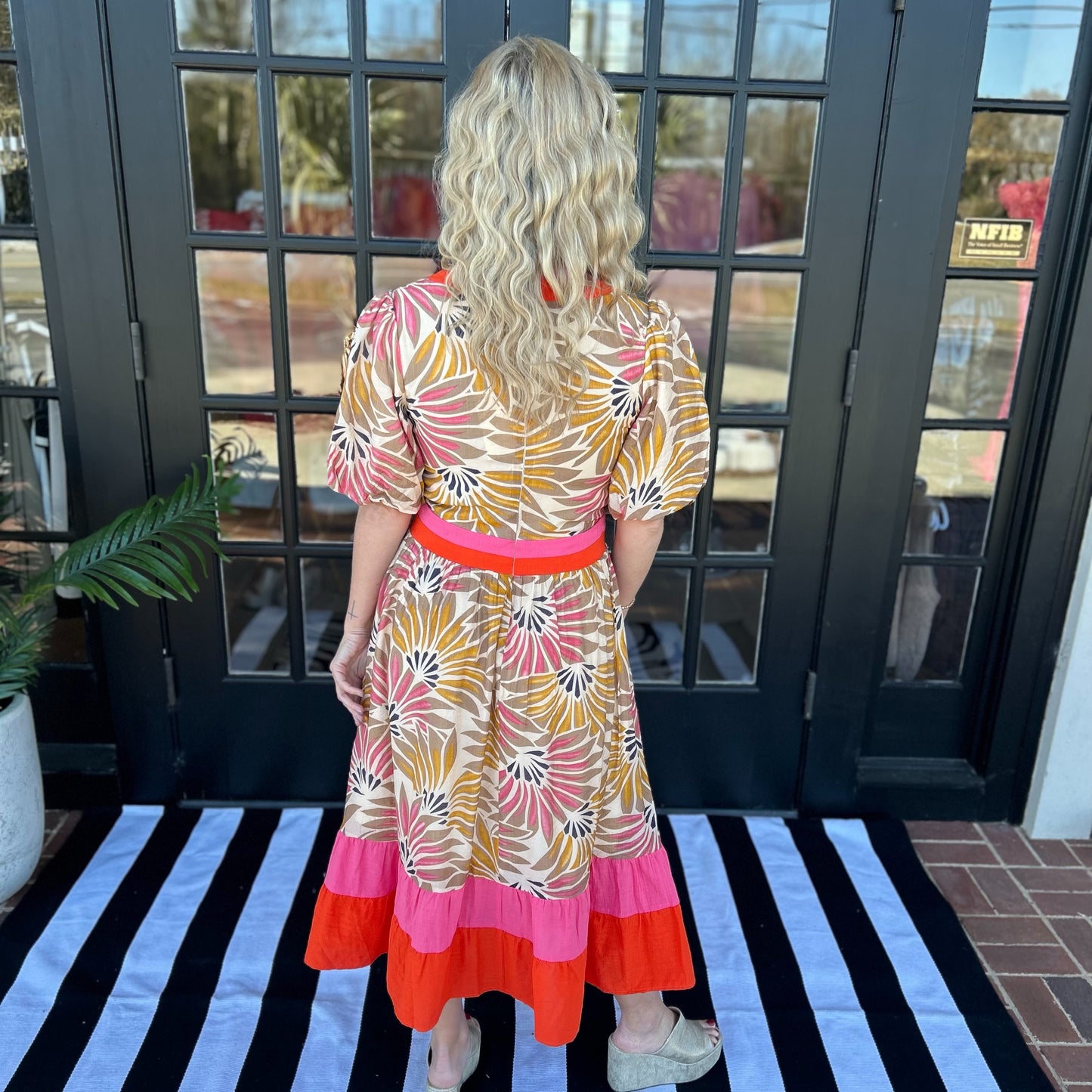 Bella Midi Dress | Taupe