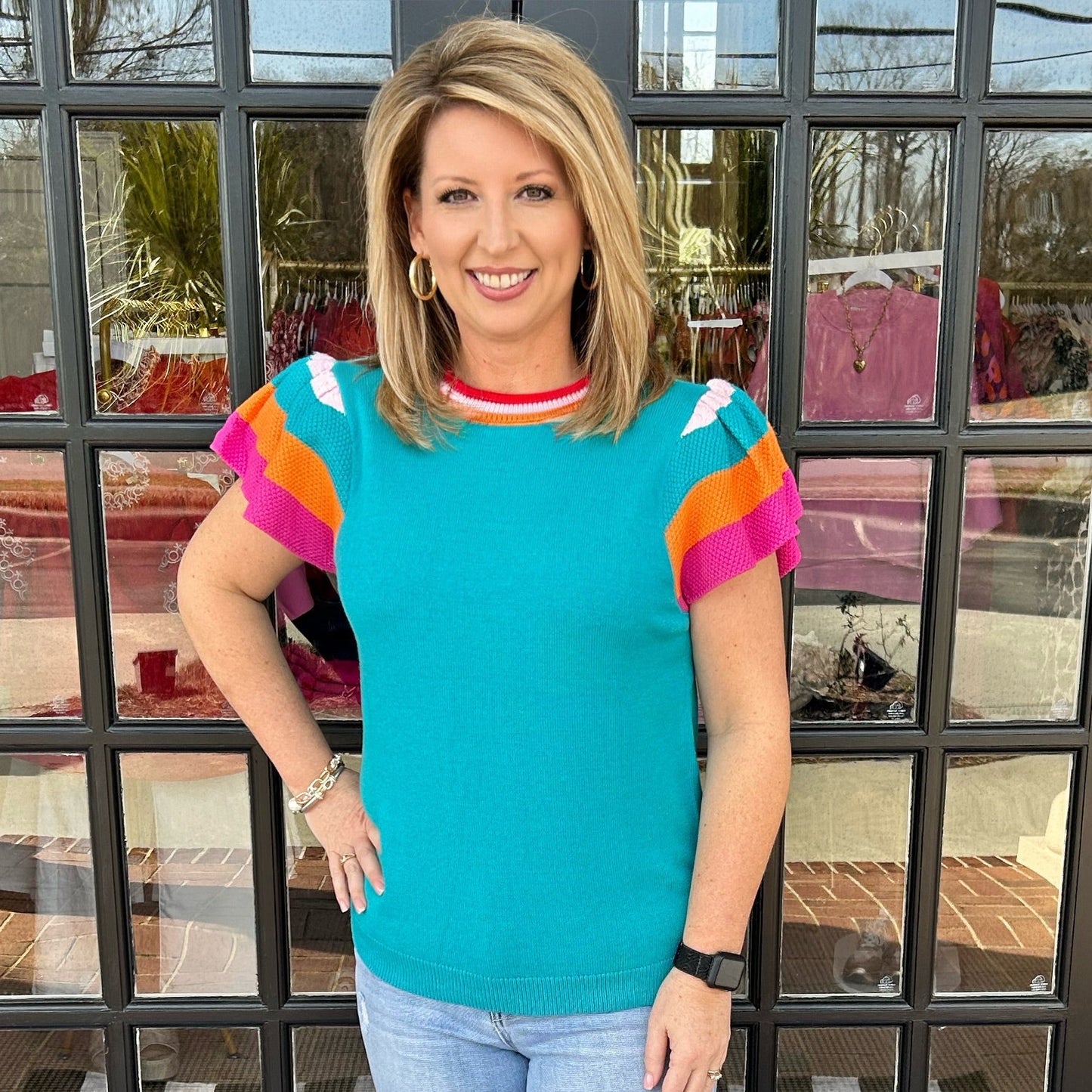 Carry Sweater | Turquoise