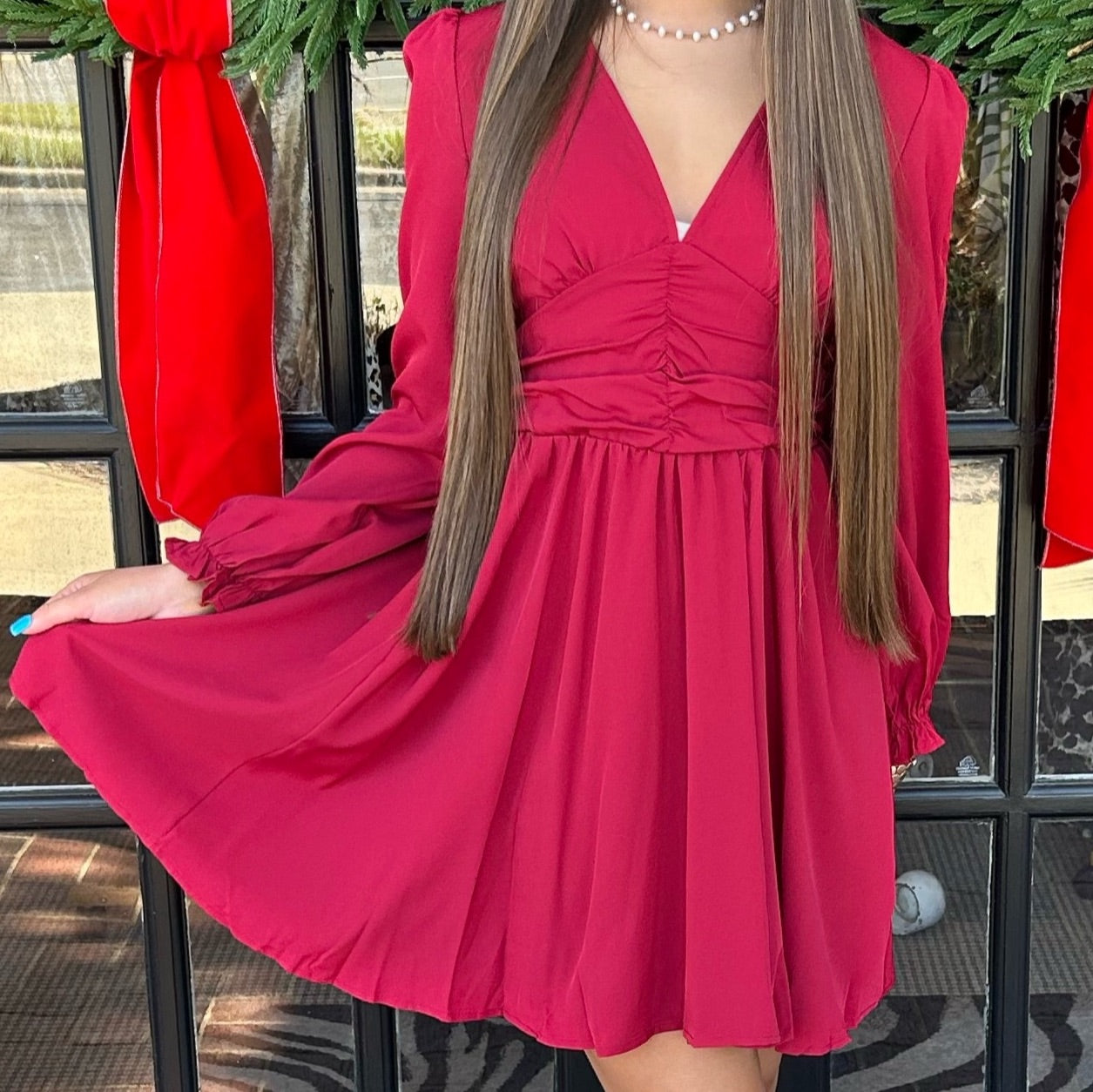 Eileen Dress | Red Wine
