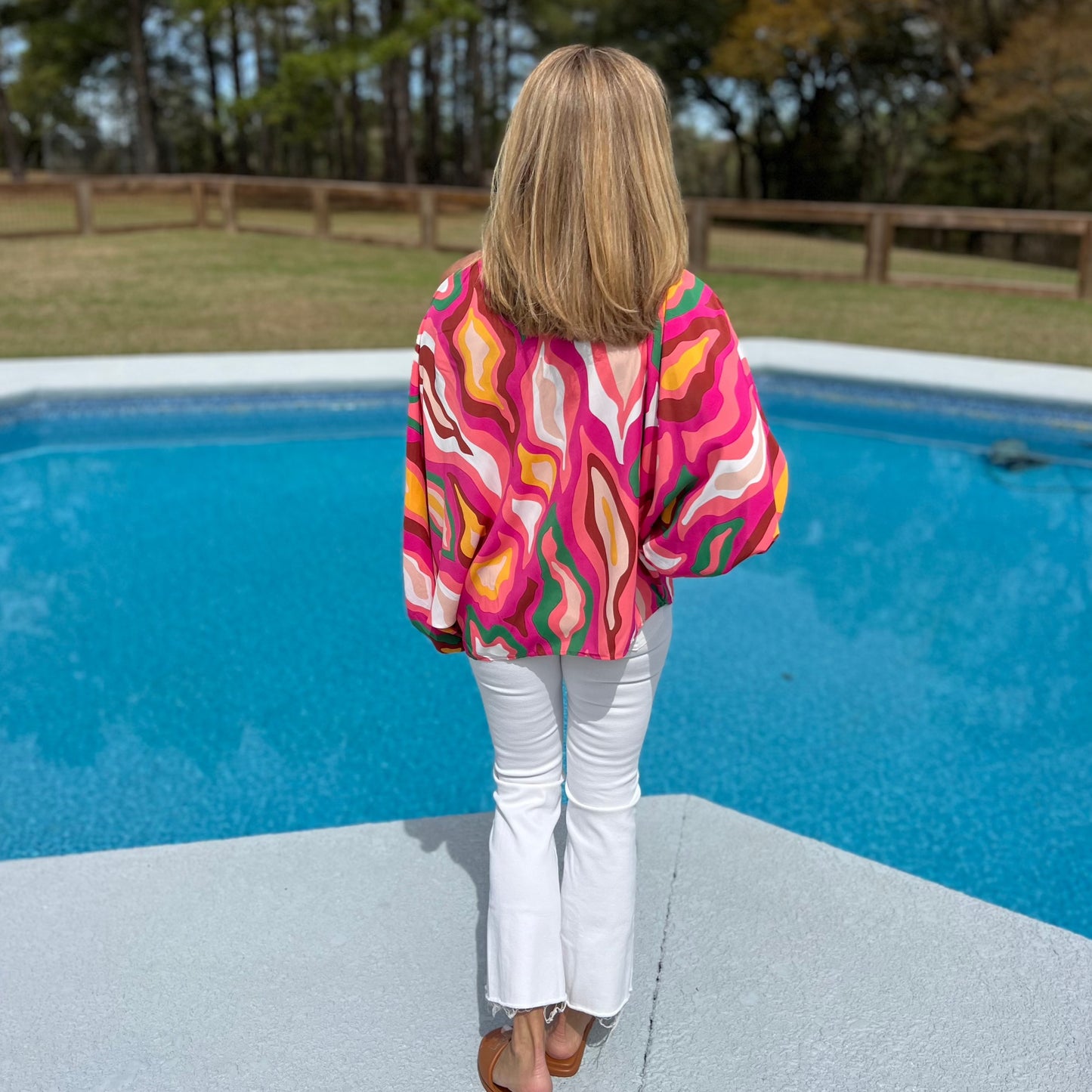 Alana Swirl Top | Geo