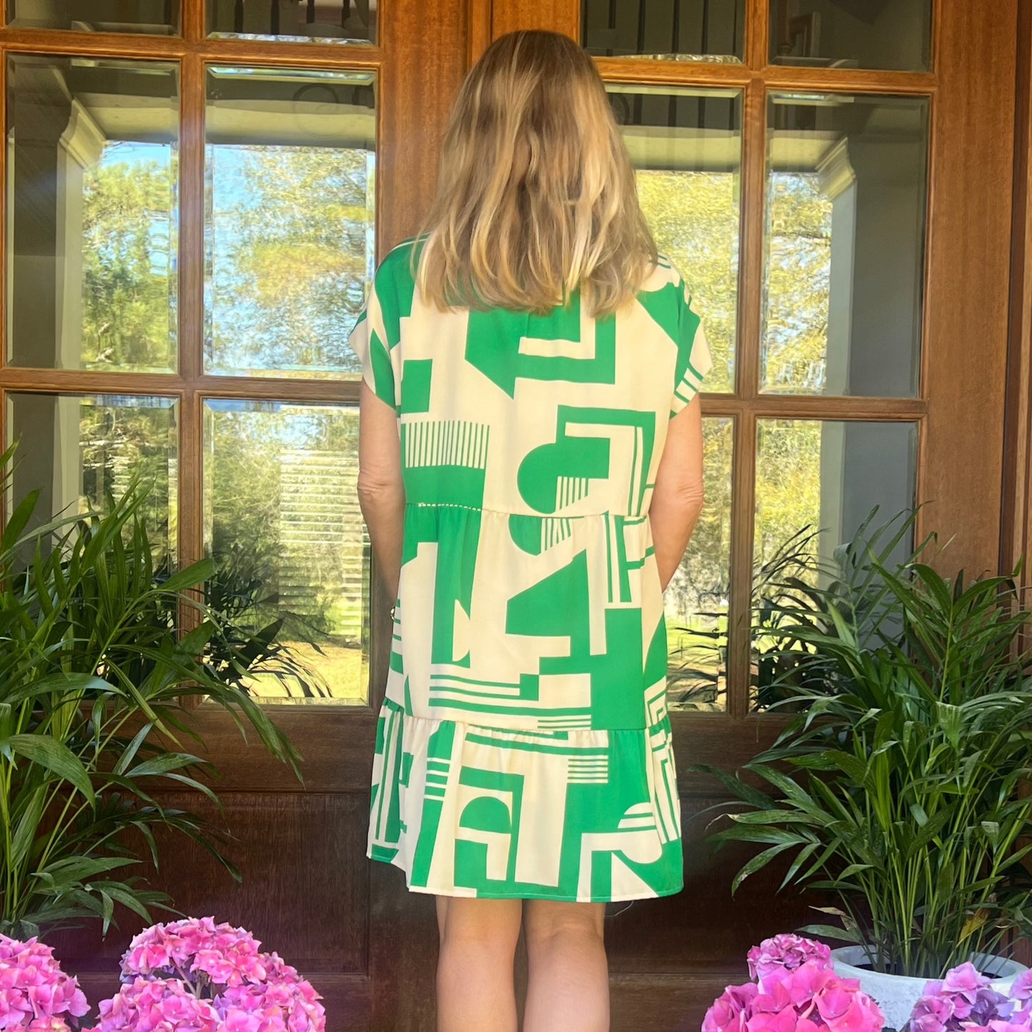 Rochelle Mini Dress | Lime Green