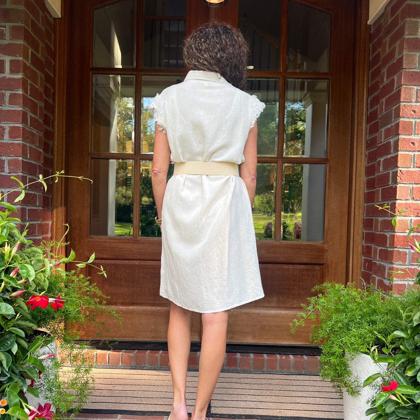 Payton Linen Button Up Dress