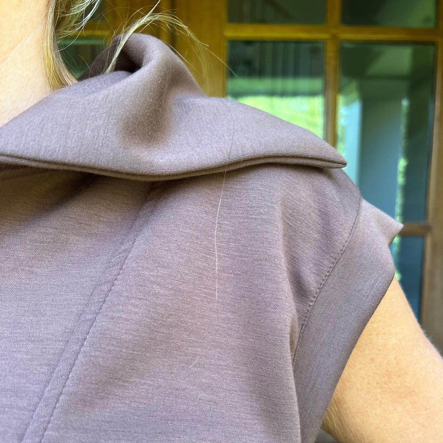 Blake Half Zip Cropped Top and Shorts Set | Chocolate