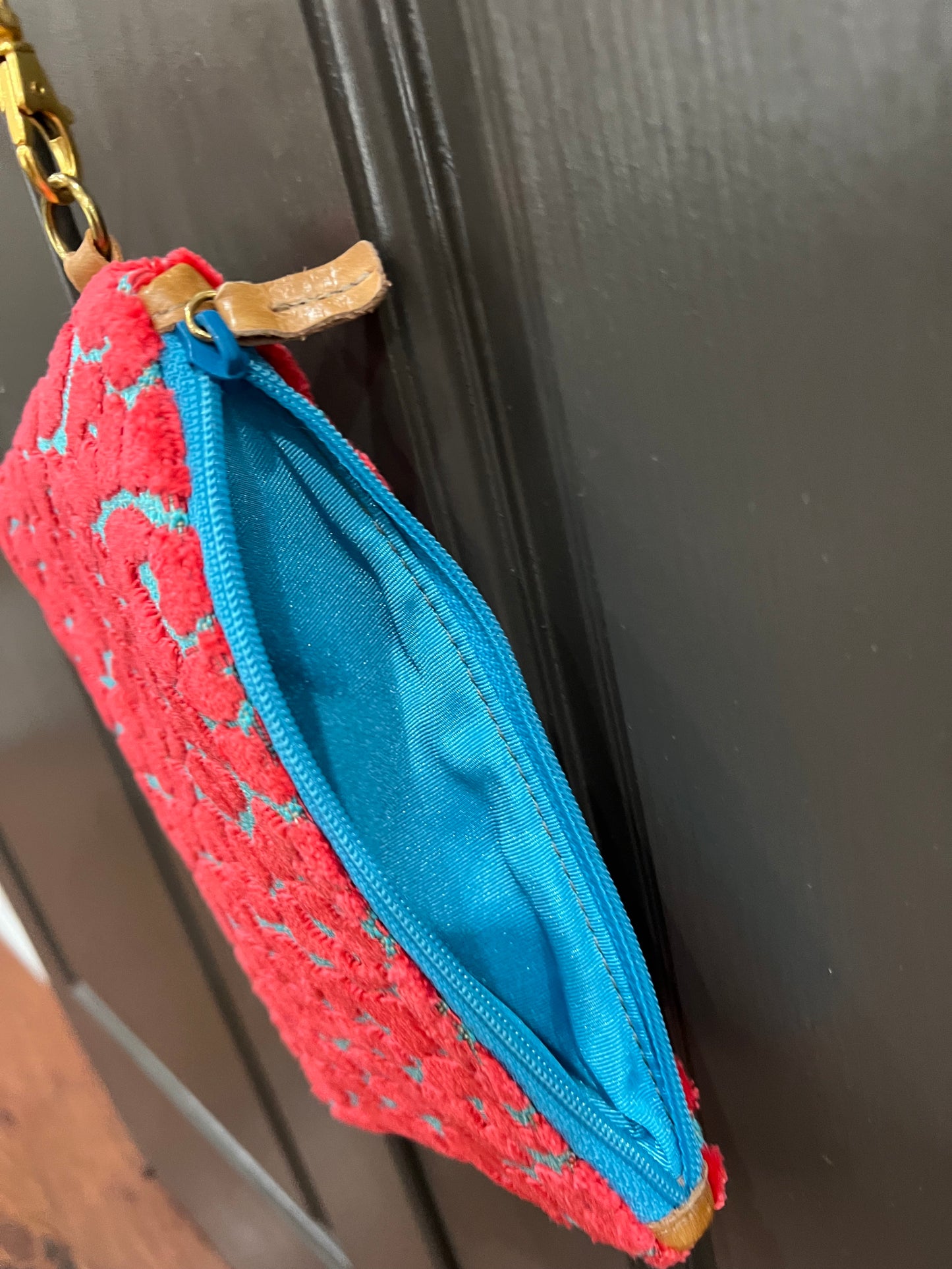 Emilia Bamboo Wristlet | Pink Cheetah