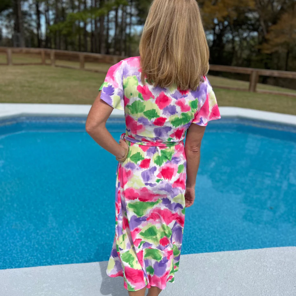 Ada Floral Print Wrap Dress
