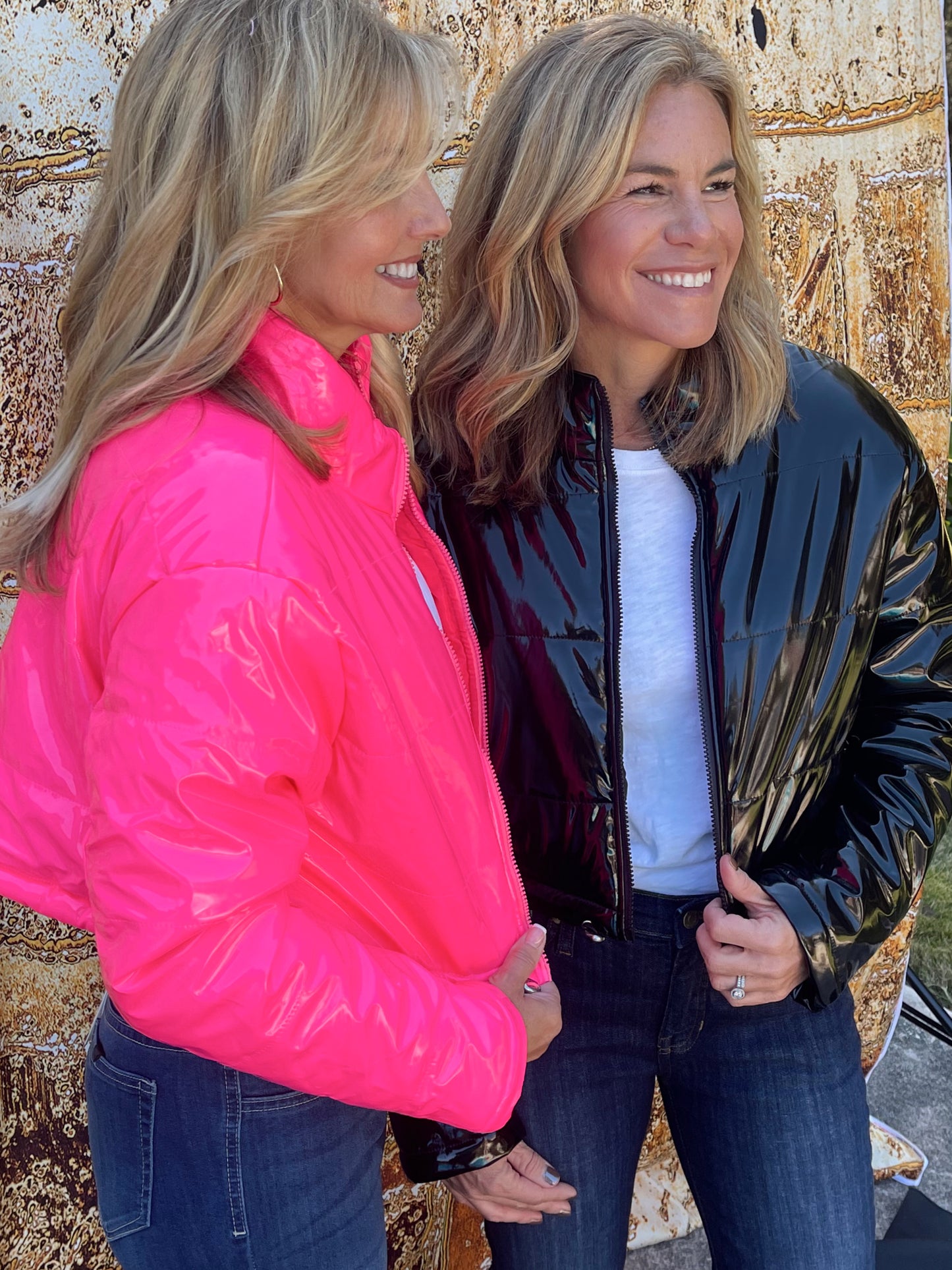 Angie Puffer Jacket | Hot Pink