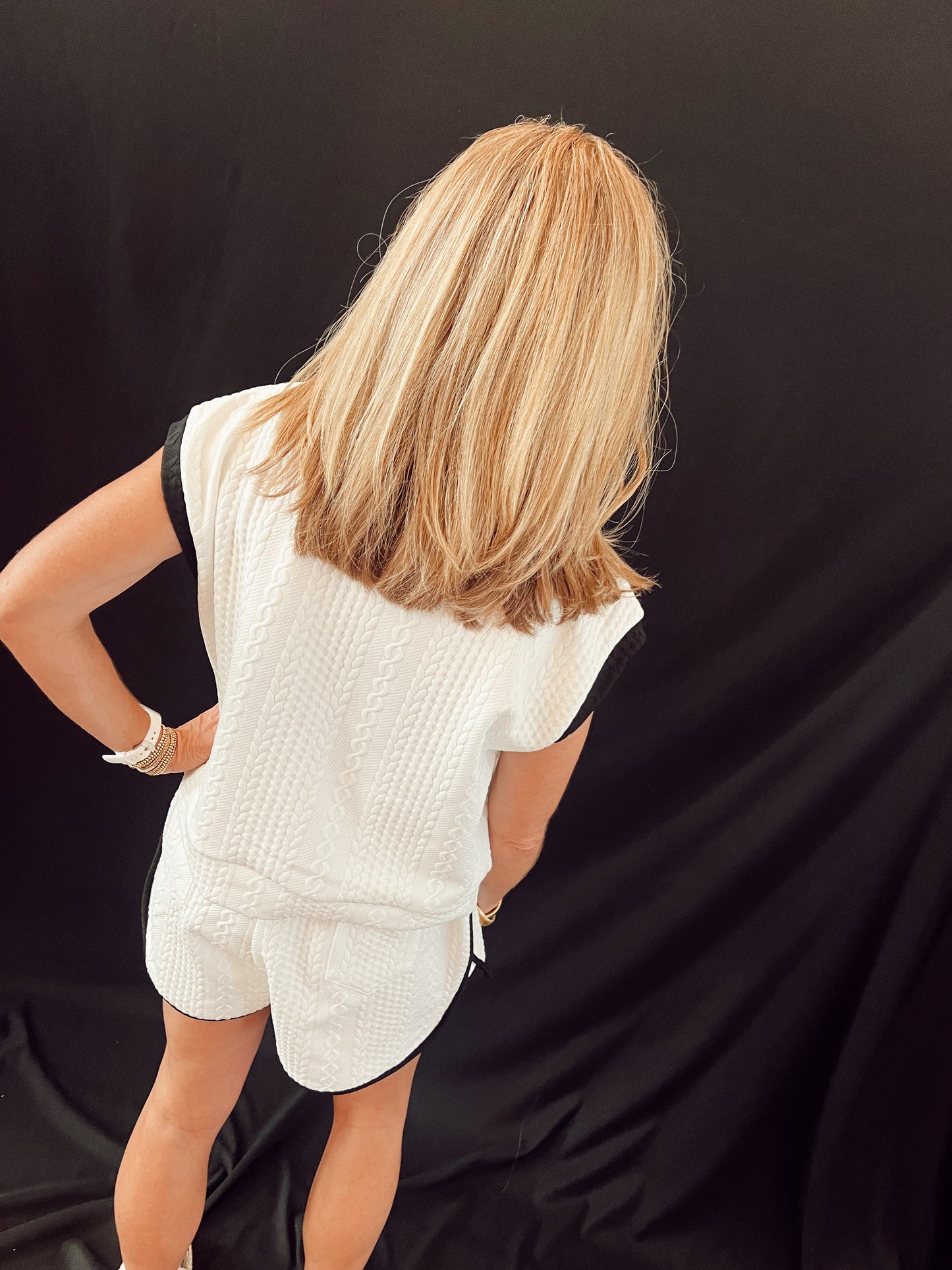 Mindy Contrast Cable Set | White & Black