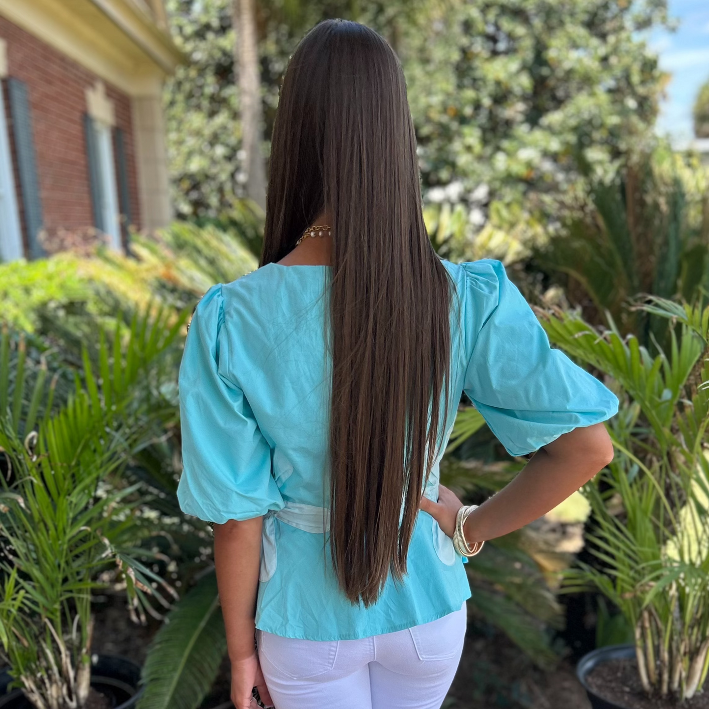 Ailany Top | Aqua Blue