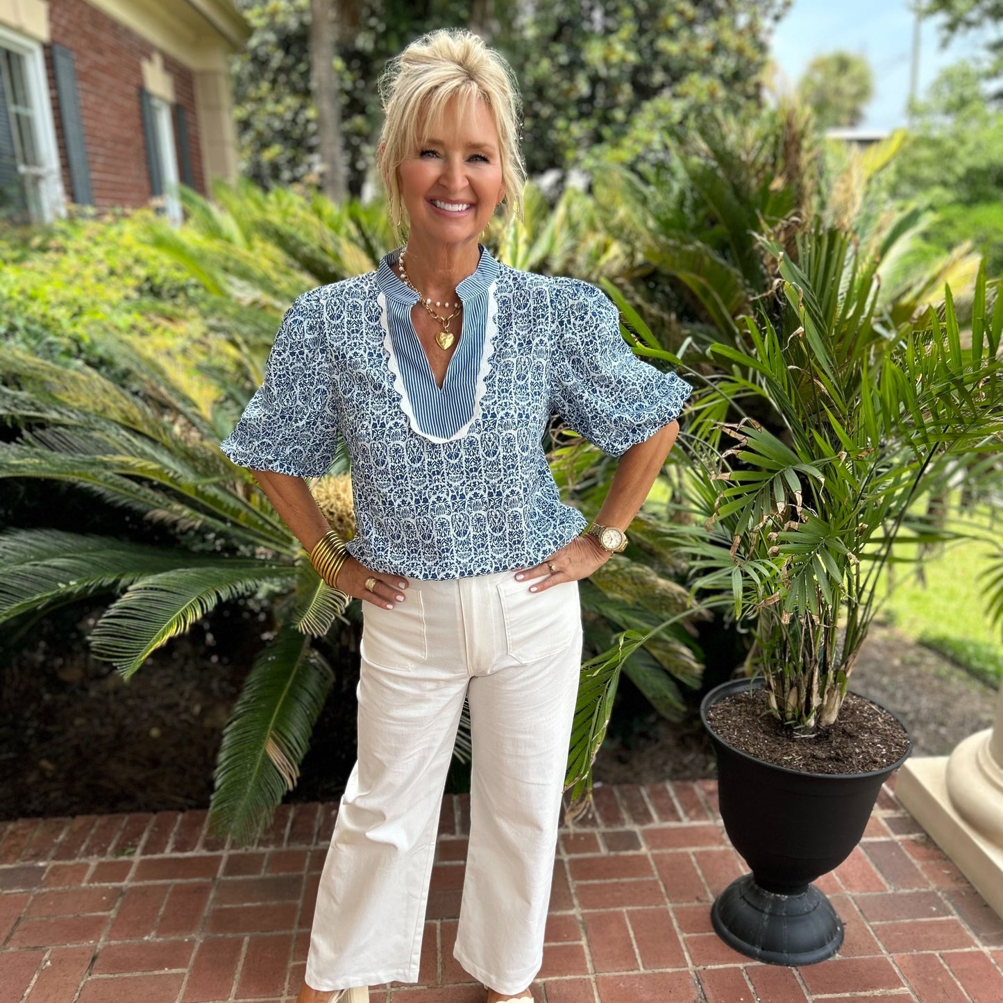Victoria Top | Blue