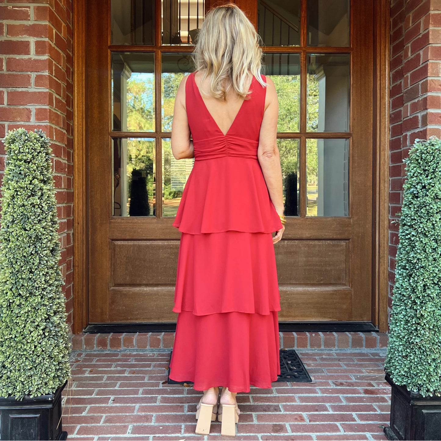 Phoebe Dress | Berry Red