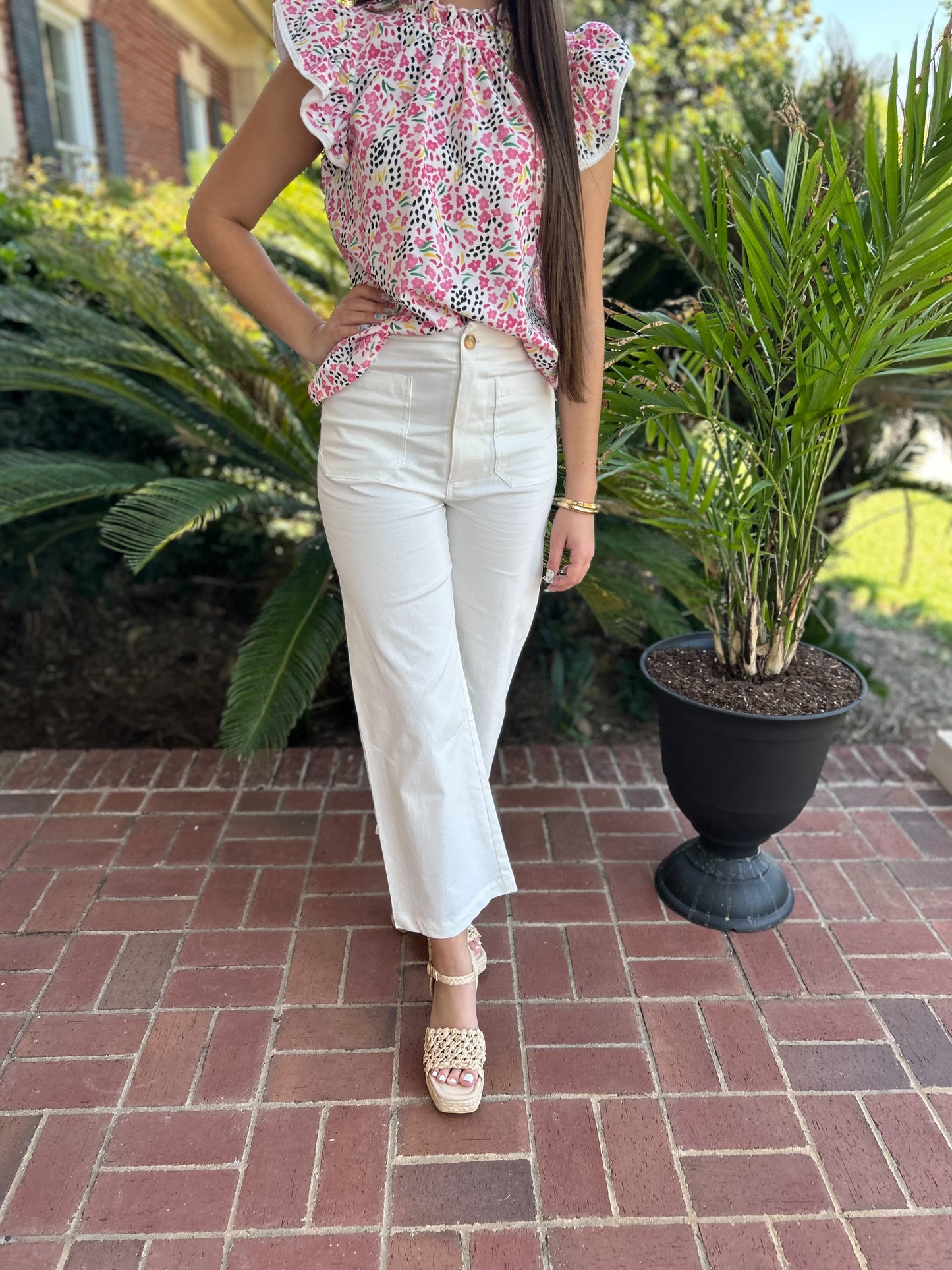 Kendra Pants | White