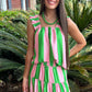 Ellie Top & Skirt Set | Barbie Pink & Kelly Green