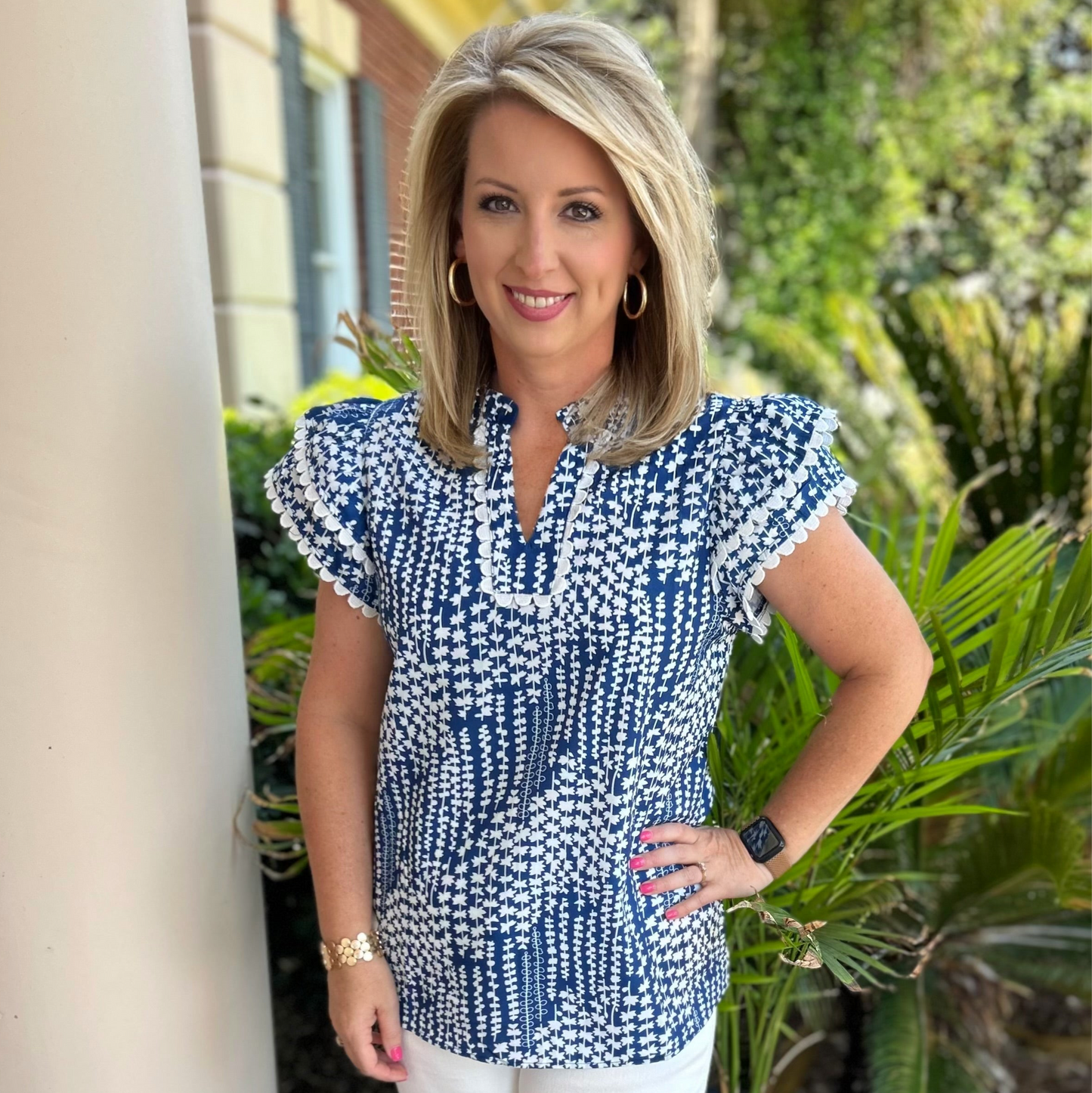 Madison Top | Blue
