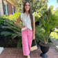 Kendra Pants | Pink Leopard