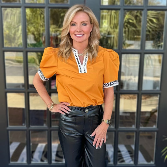 Brenda Top | Mustard