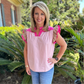 Bex Colorblock Top | Pink Tan Mix