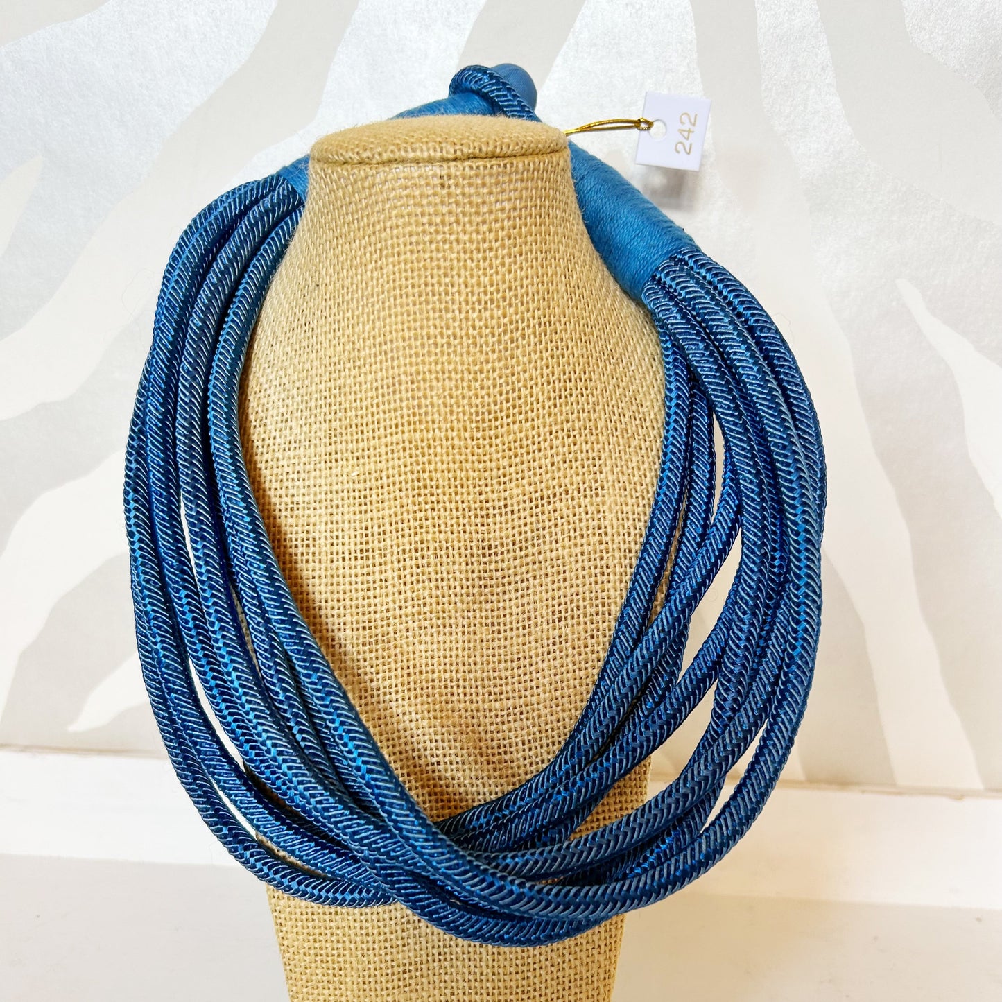 Rope Statement Necklace | Royal Blue