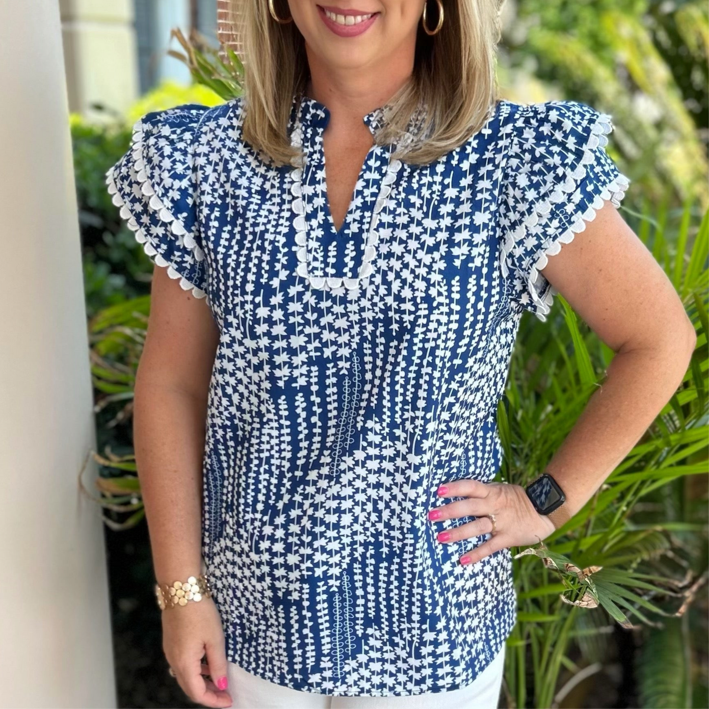 Madison Top | Blue