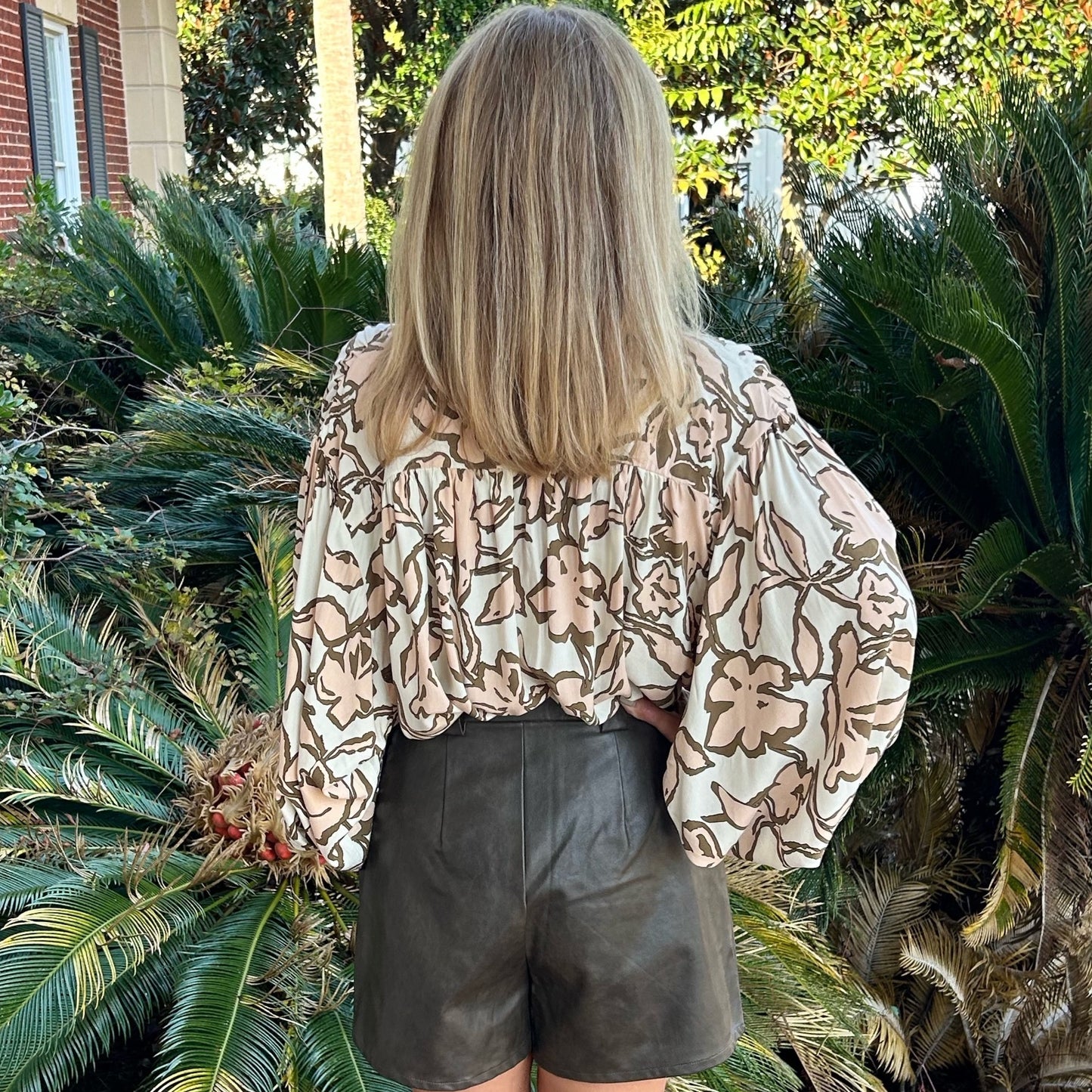 Ginger Top | Parchment Floral Mix