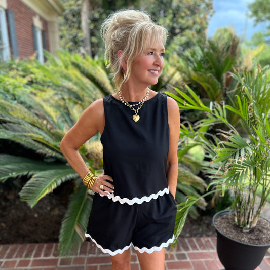 Murphy Tank & Shorts Set | Black