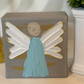 Angel Canvas Art | Grey & Blue