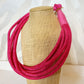 Rope Statement Necklace | Hot Pink
