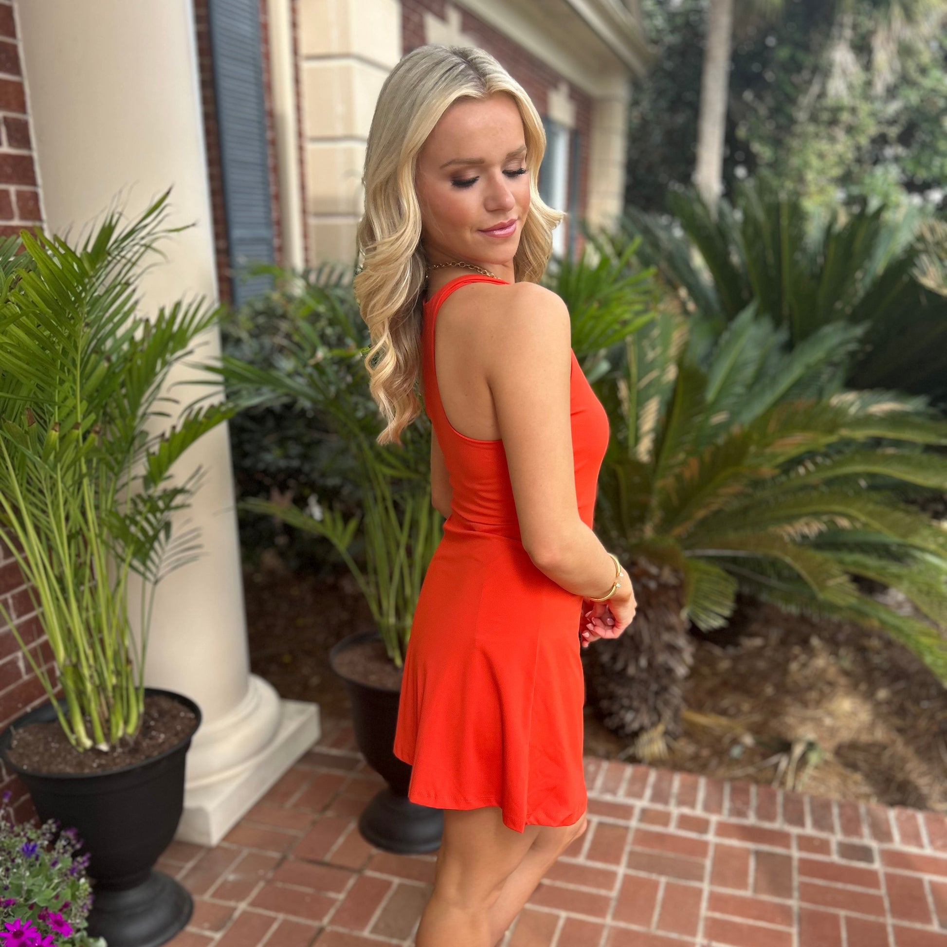 Lena Athletic Dress | Orange Small Lena Athletic Dress | Orange Small