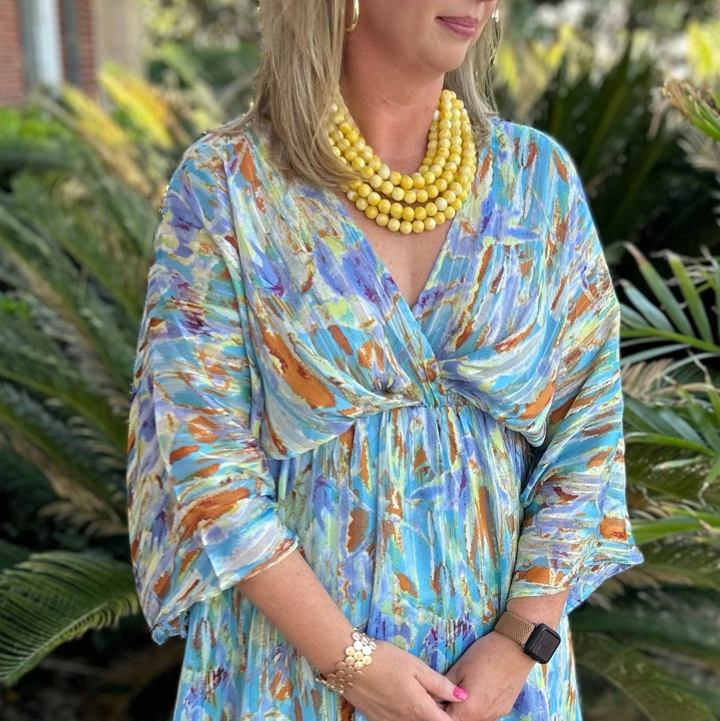 Elise Dress | Blue Print