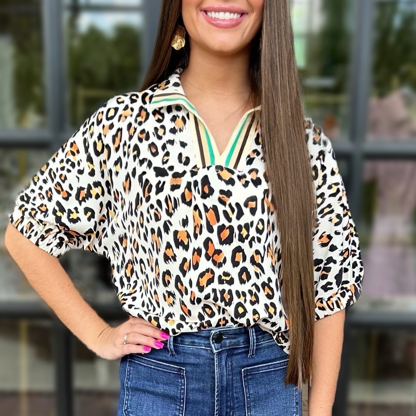 Tatiana Top | Leopard Print