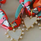 Scarlett Heart Scarf Necklace | Orange Mint