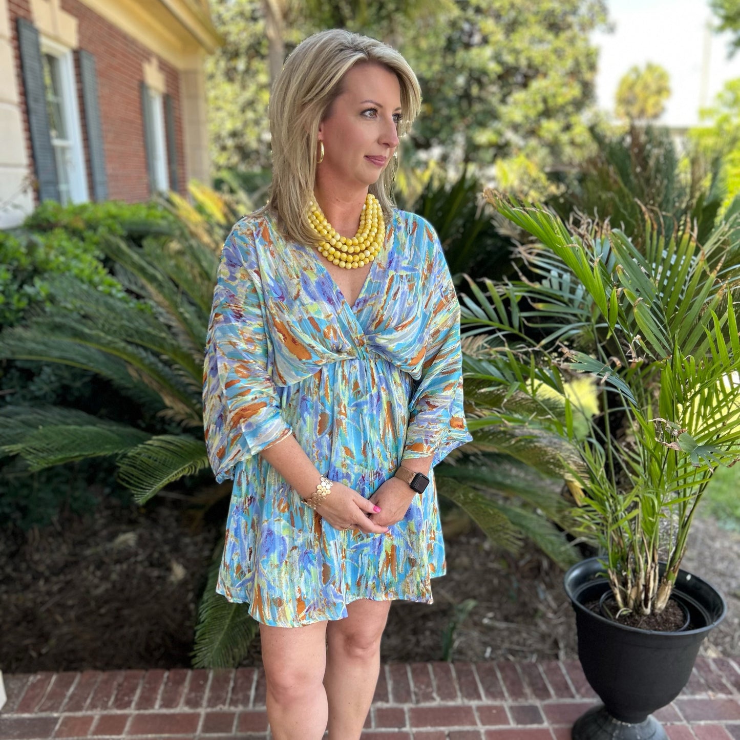 Elise Dress | Blue Print