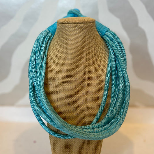 Rope Statement Necklace | Turquoise