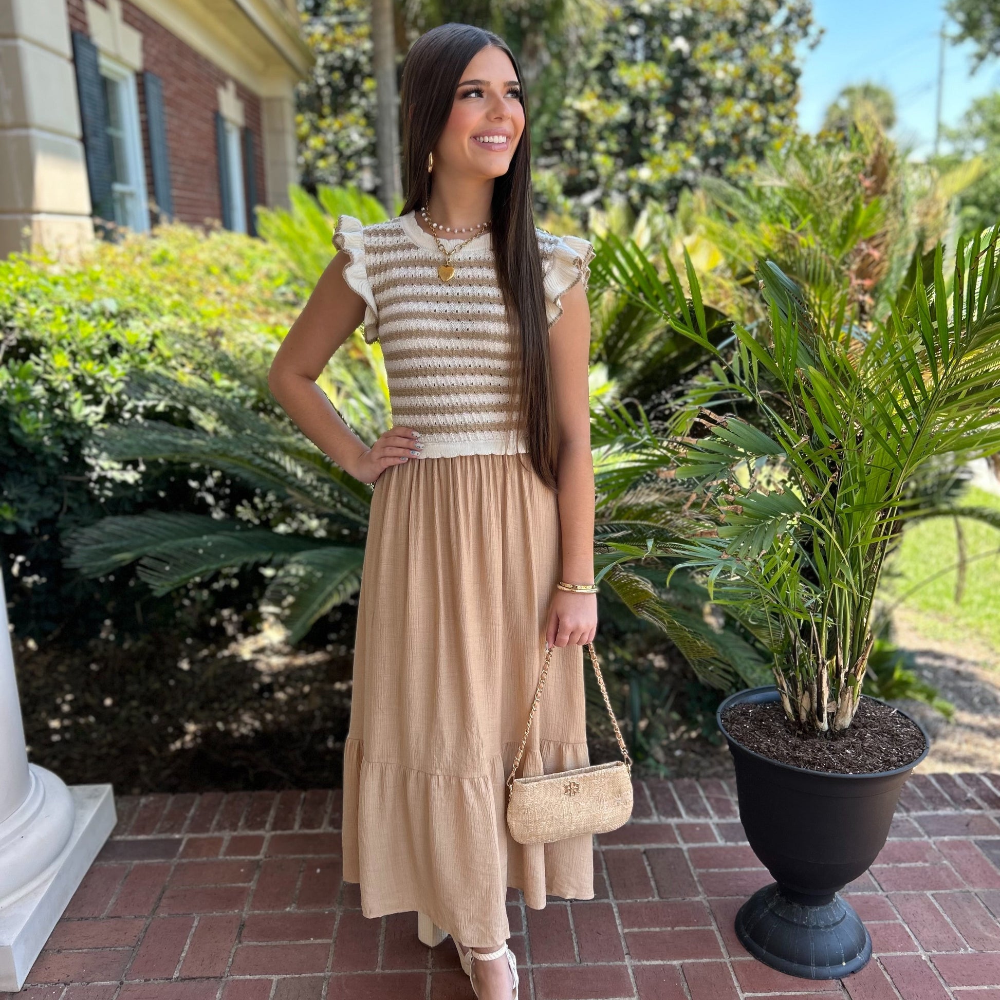 Sara Maxi Dress | Cream Large Sara Maxi Dress | Cream Large