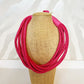 Rope Statement Necklace | Hot Pink